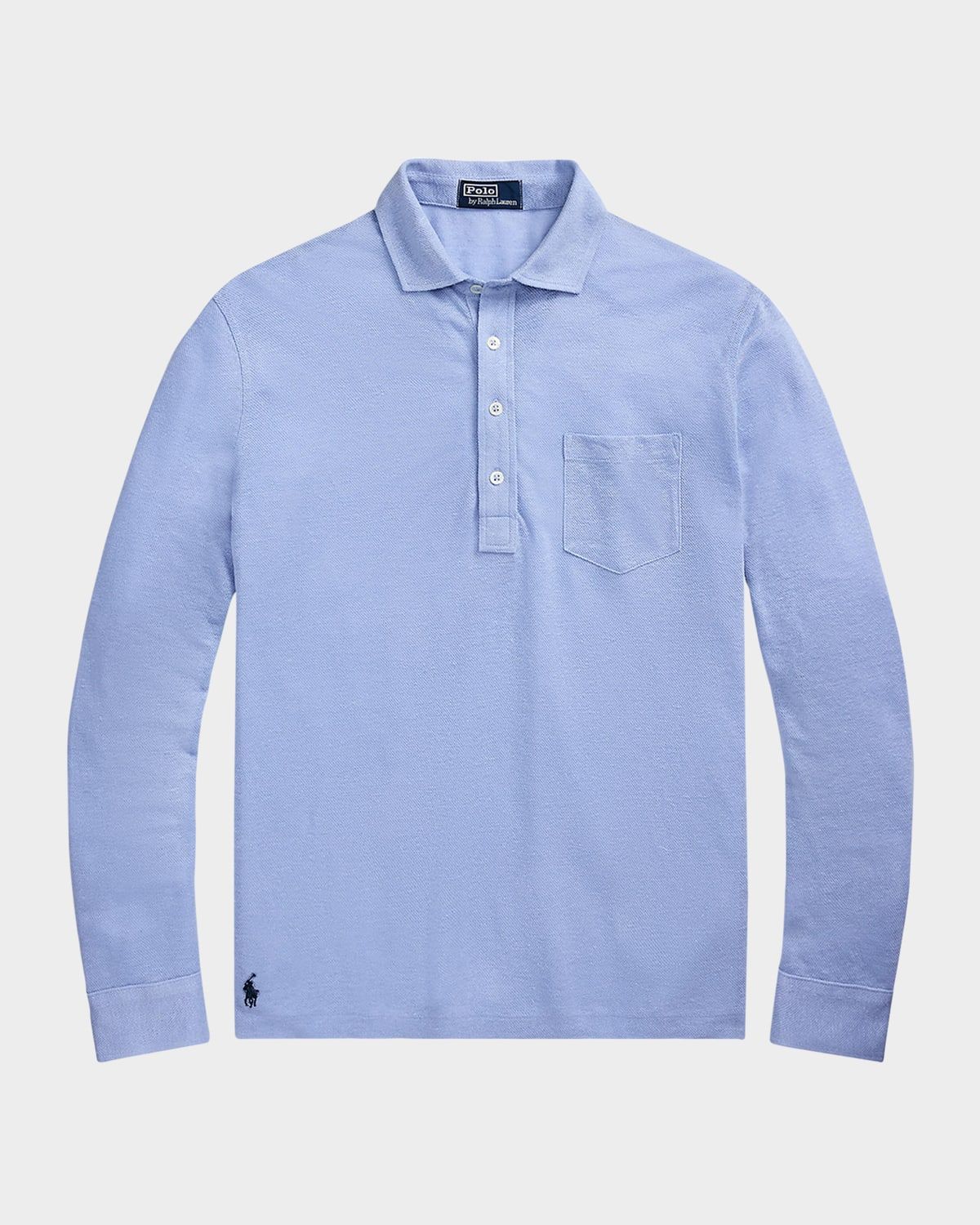 Men & apos;s Linen Mesh Polo Shirt