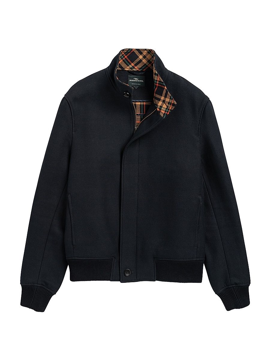 Men's Cambrian Twill Bomber Jacket - Navy - Size XS