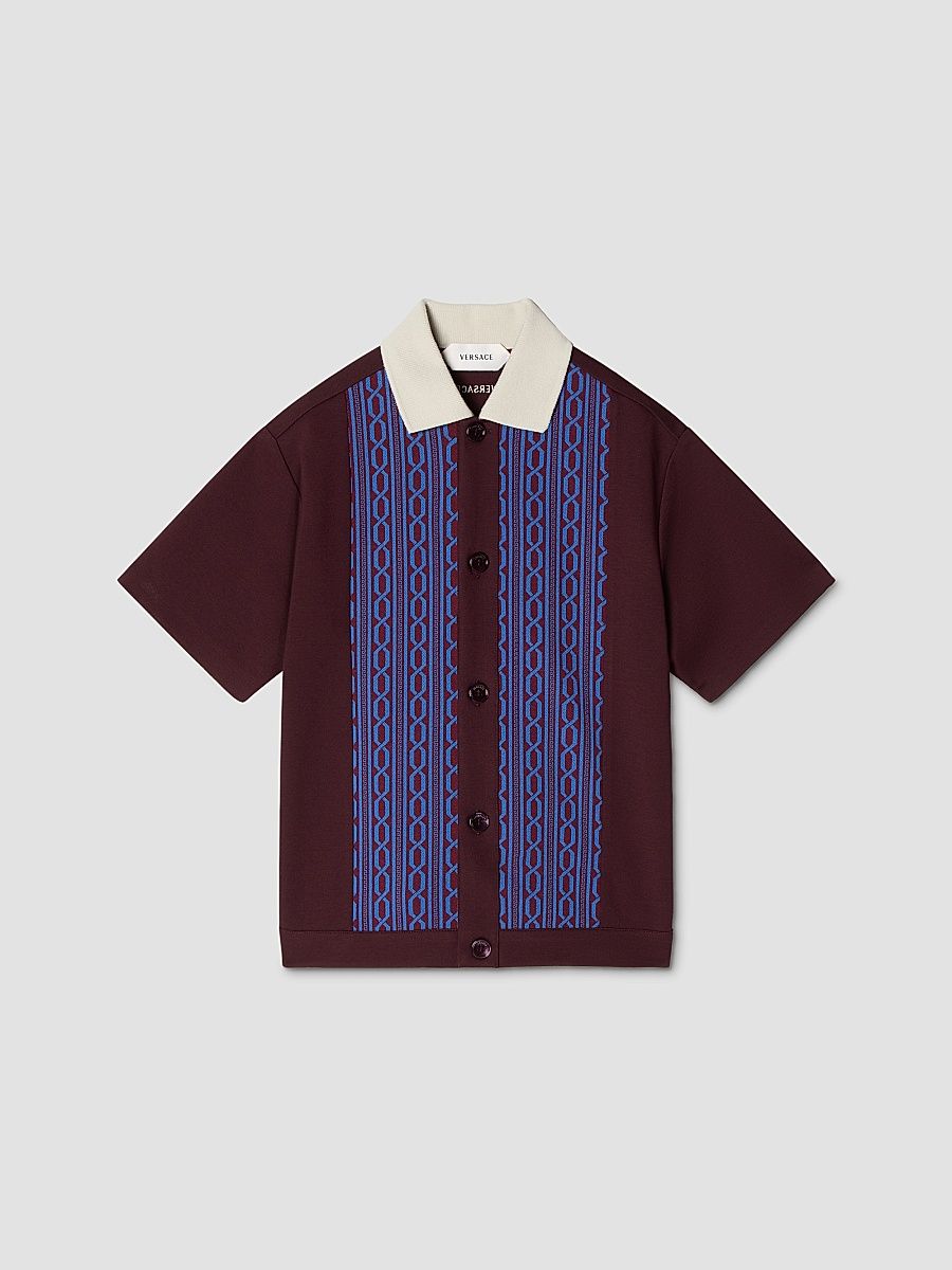 Baby Boy's, Little Boy's & Boy's Logo Knitted Shirt - Light Bordeaux - Size 8