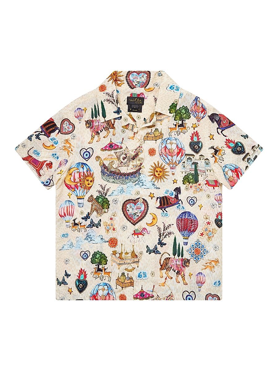 Little Boy's & Boy's Kapadoyka Kitsch Camp Shirt - Kapadokya Kitsch - Size 10