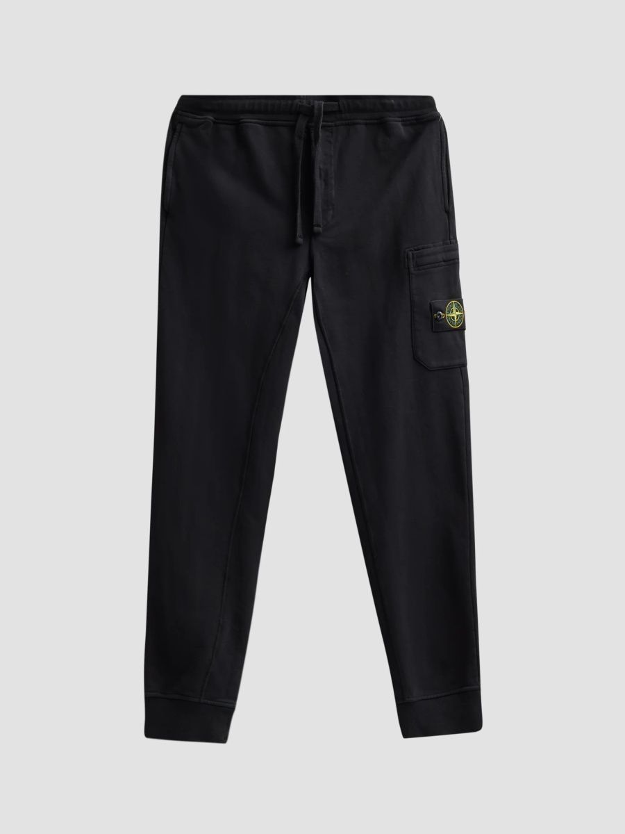 Stone Island Men's Cotton Jogger Sweatpants - Black - Size XXL