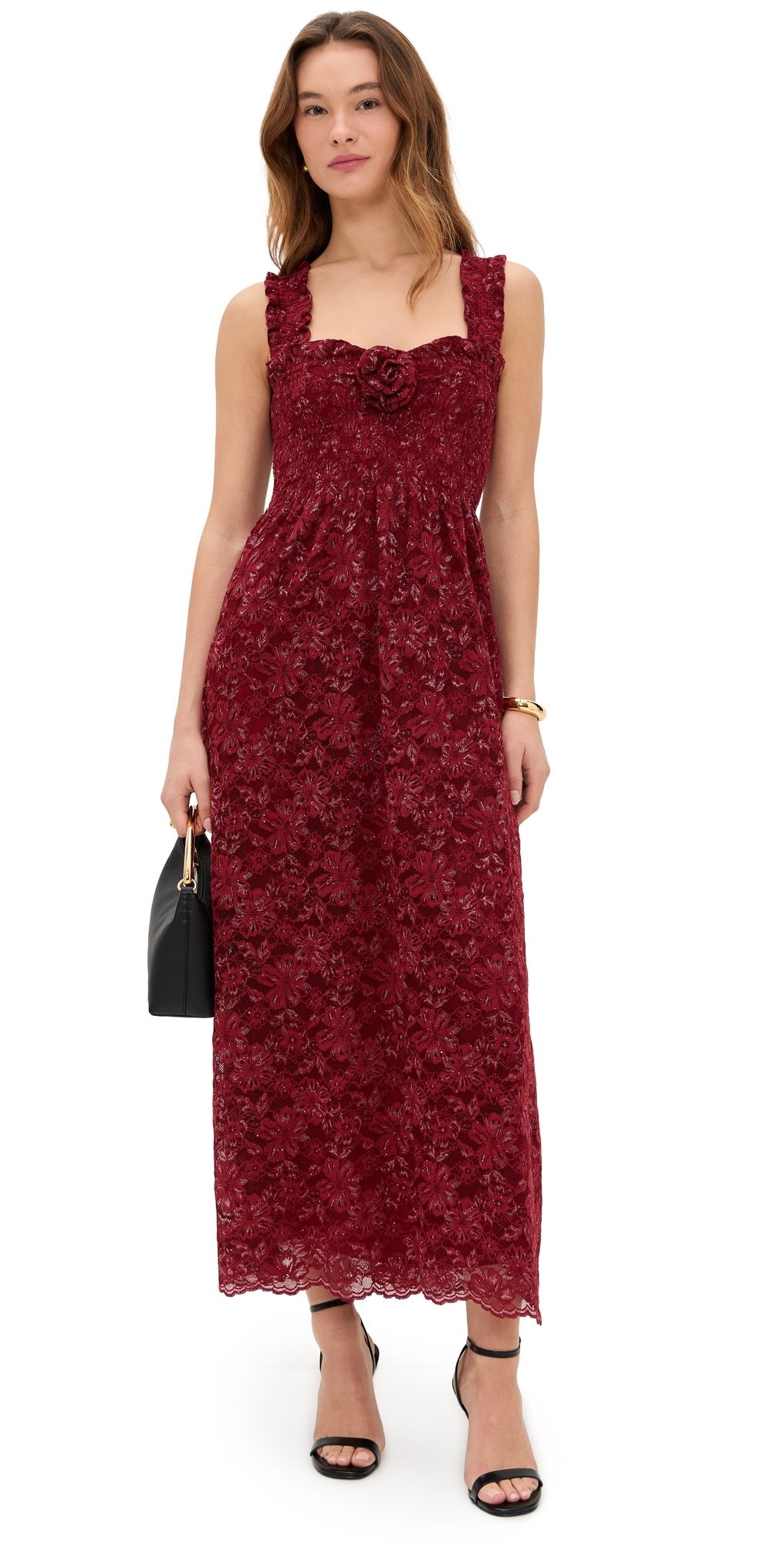 Hill House Home The Rosetta Nap Dress Claret S