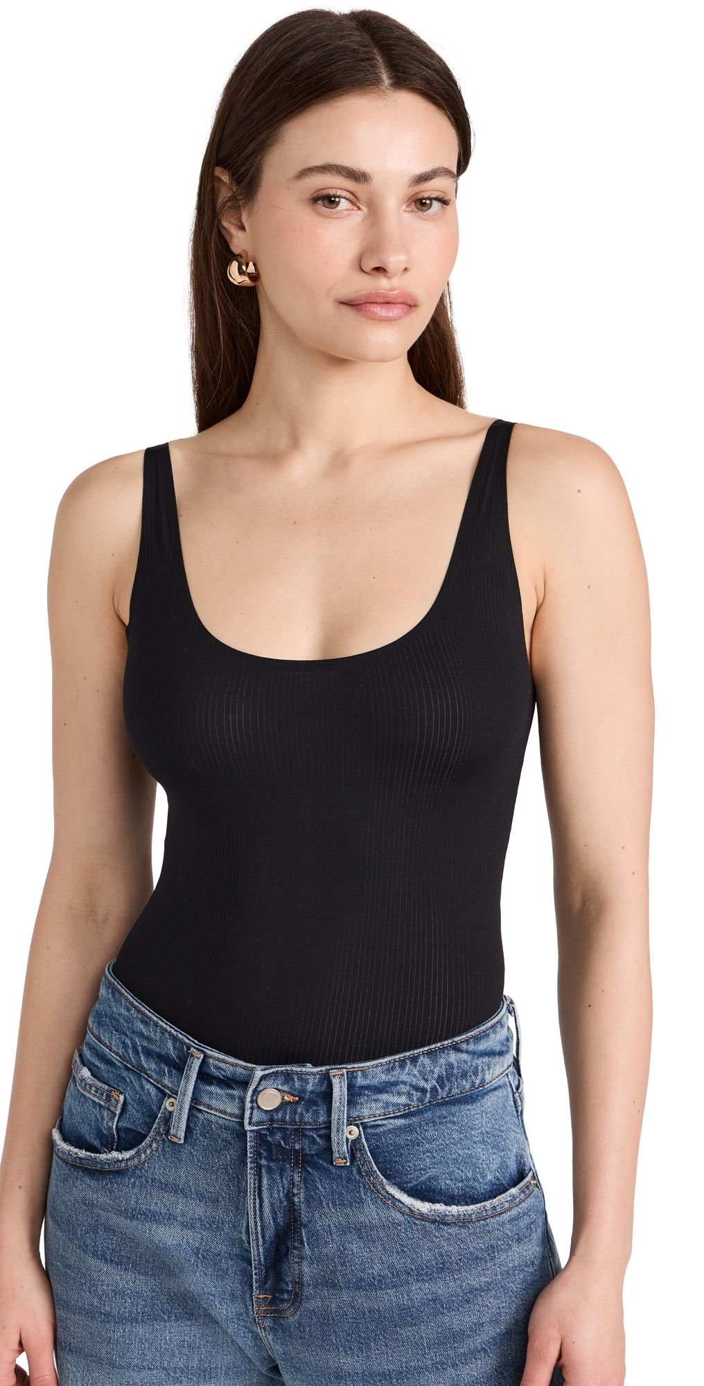 Wolford Ribbed Bodysuit Black XS