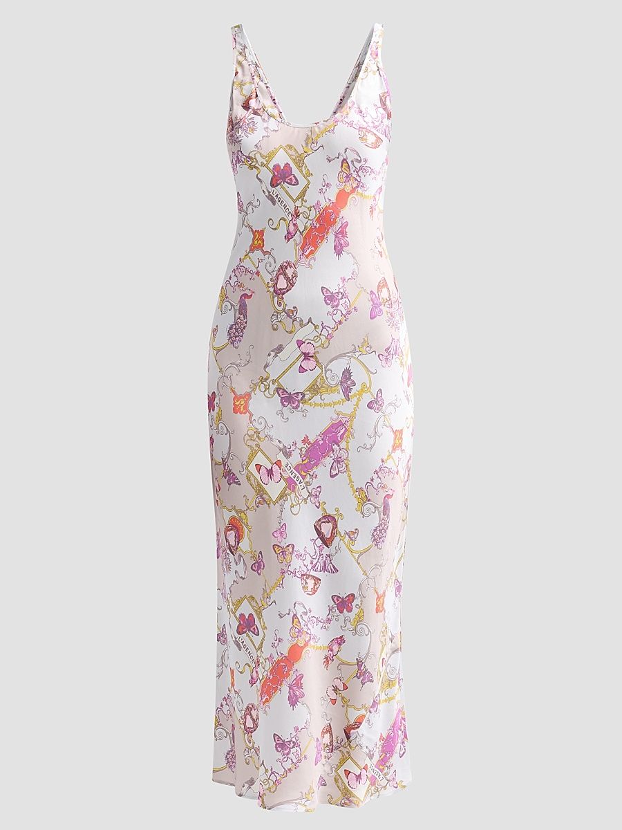 Women's Akiya Floral Midi Dress - Multi Baroque Toile - Size XXL