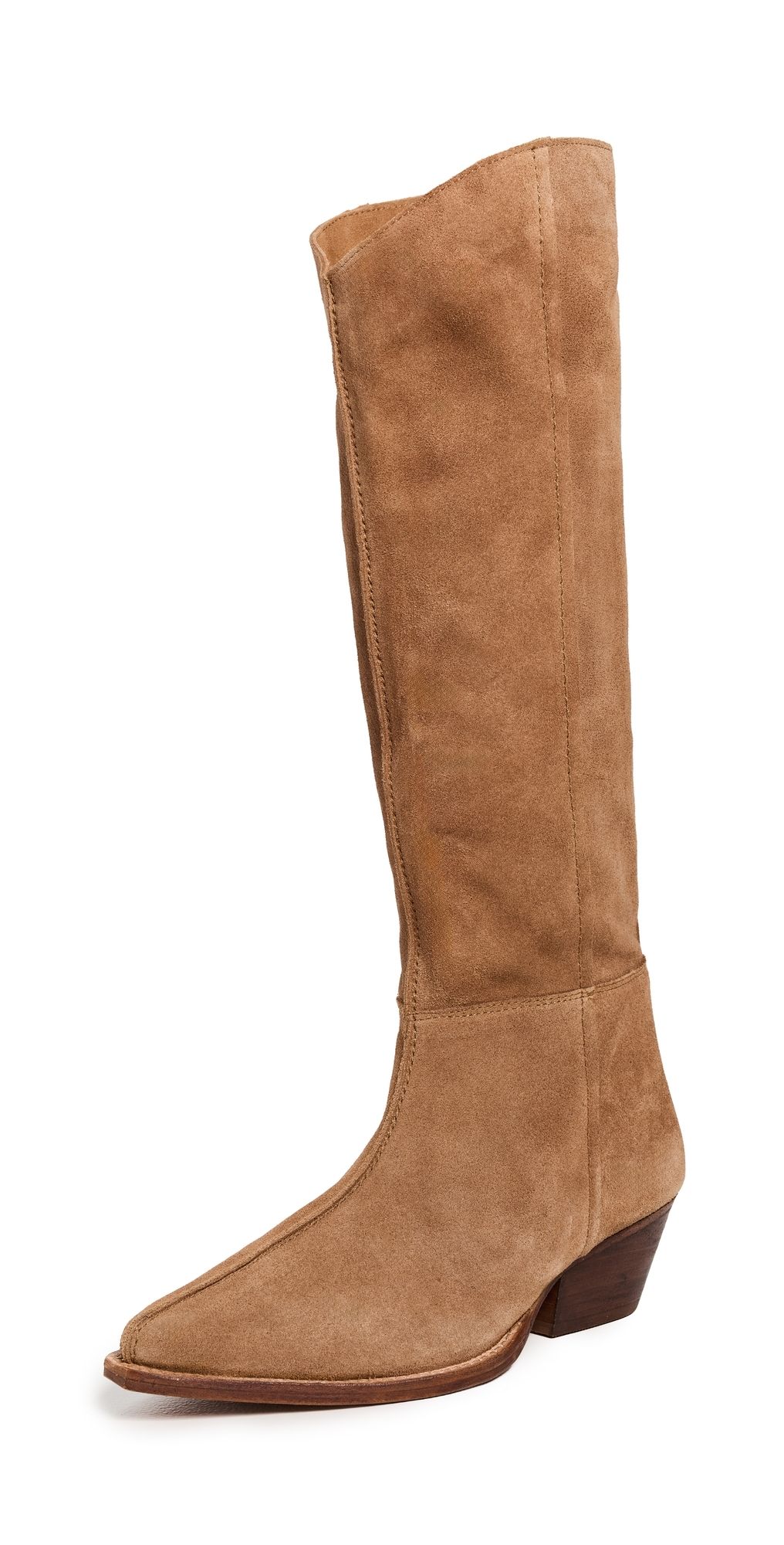Free People Sway Low Slouch Boots Tan 7