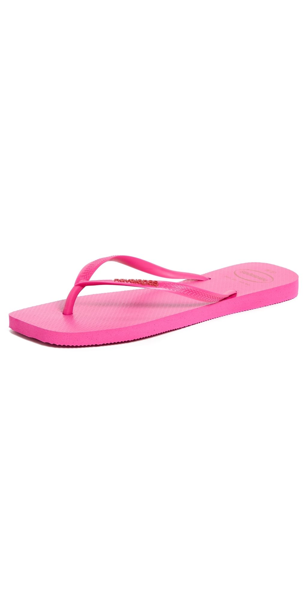 Havaianas Slim Square Logo Pop Up Sandals Pink Flux 9/10