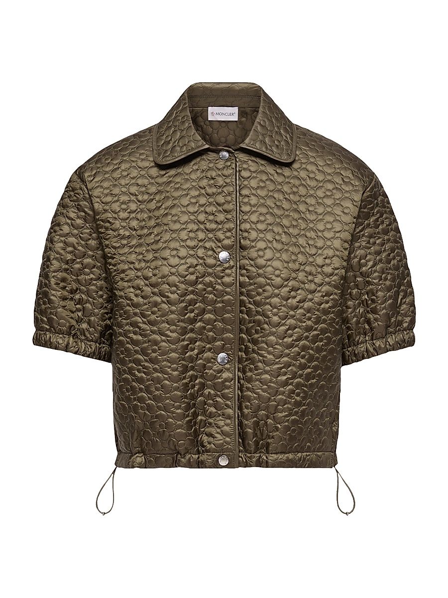 Women's Down-Filled Shirt - Olive Green - Size 10