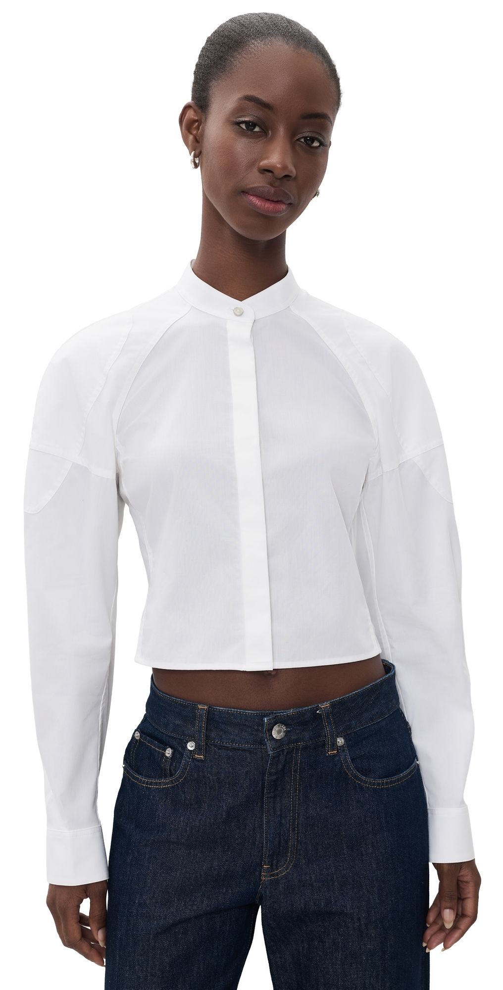Helmut Lang Saddle Button Down Shirt White XS