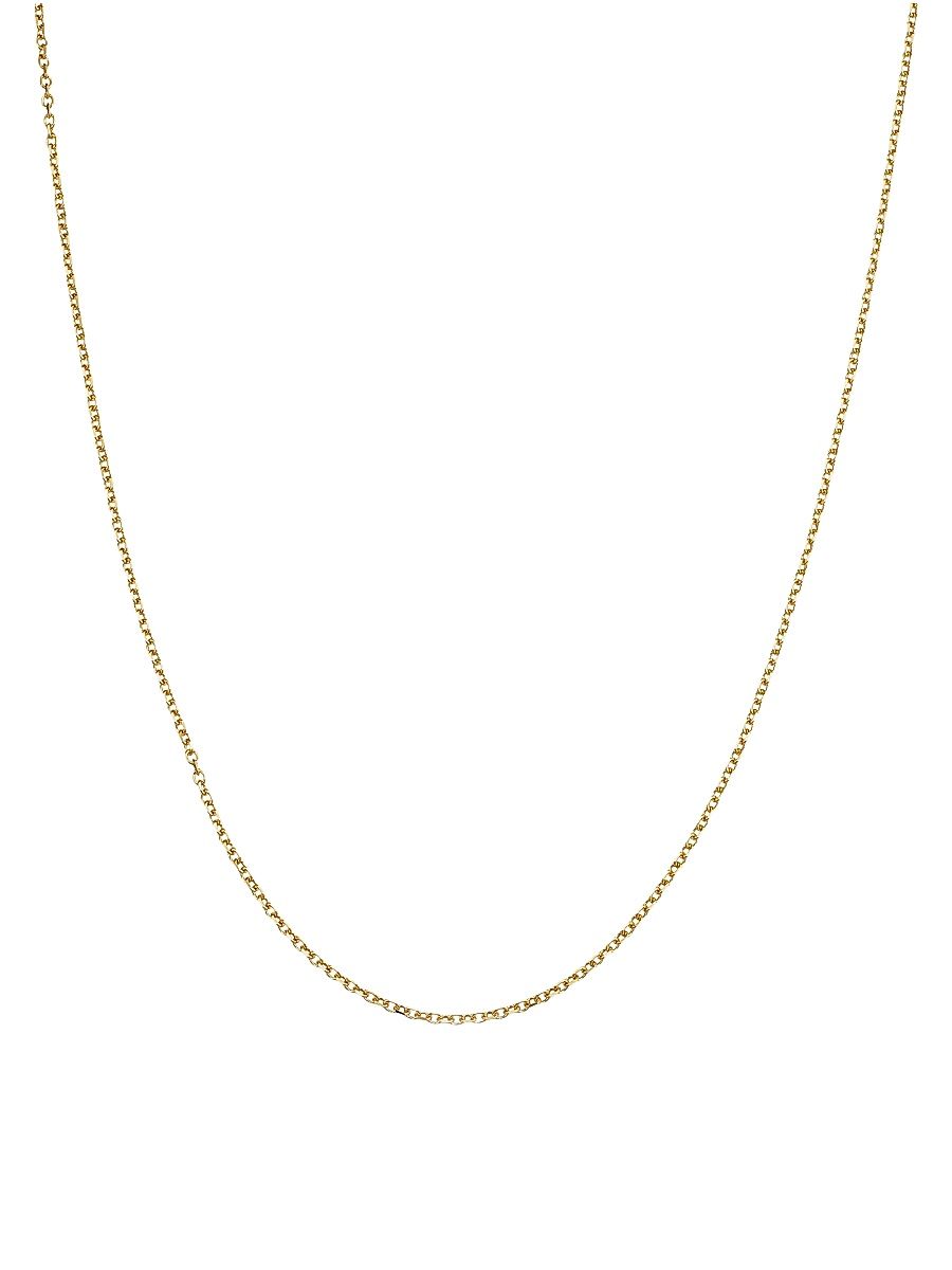 Women's 14K Yellow Gold Catamaran Cable Chain - Gold - Size 24