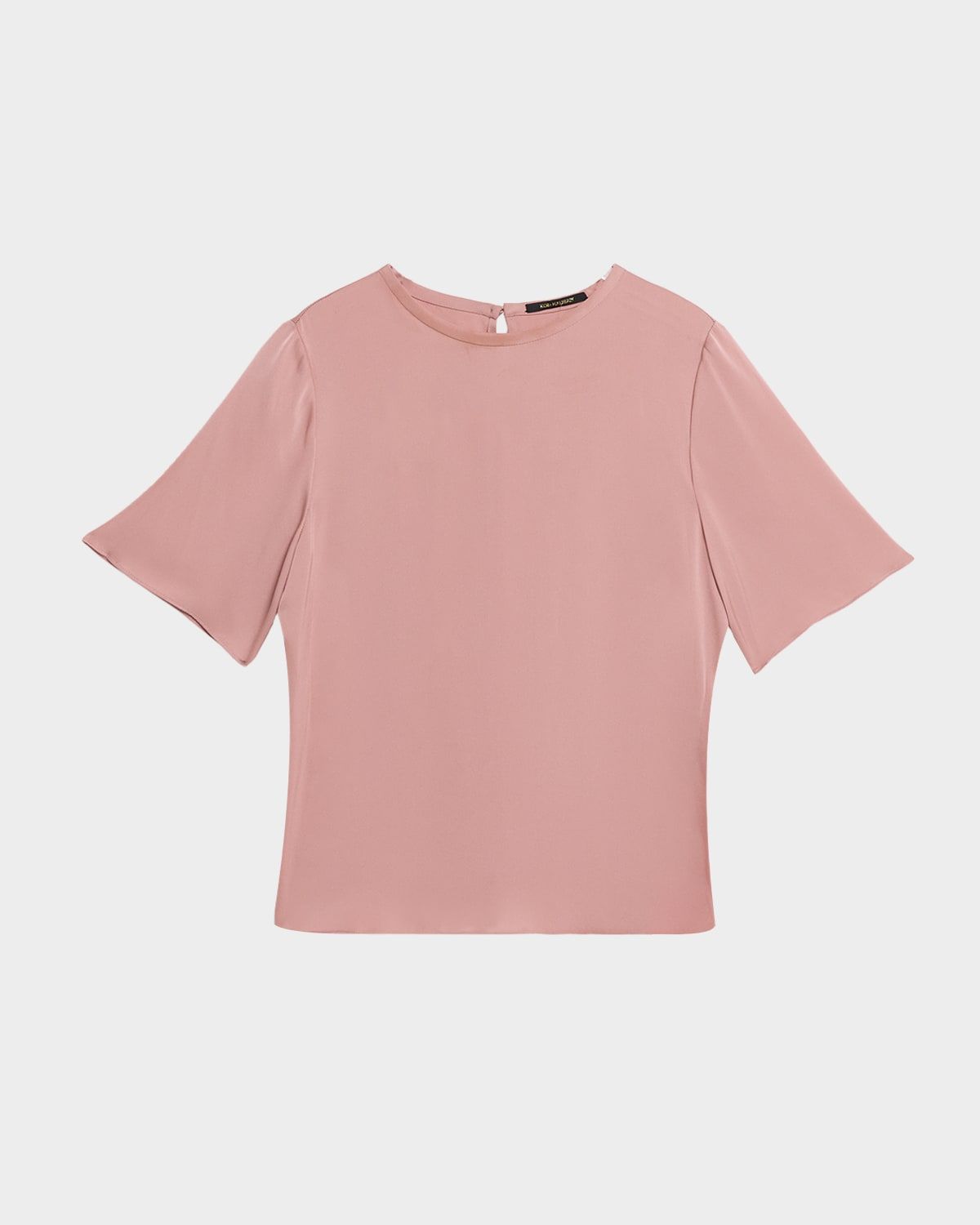 Maryl Crewneck Silk Blouse