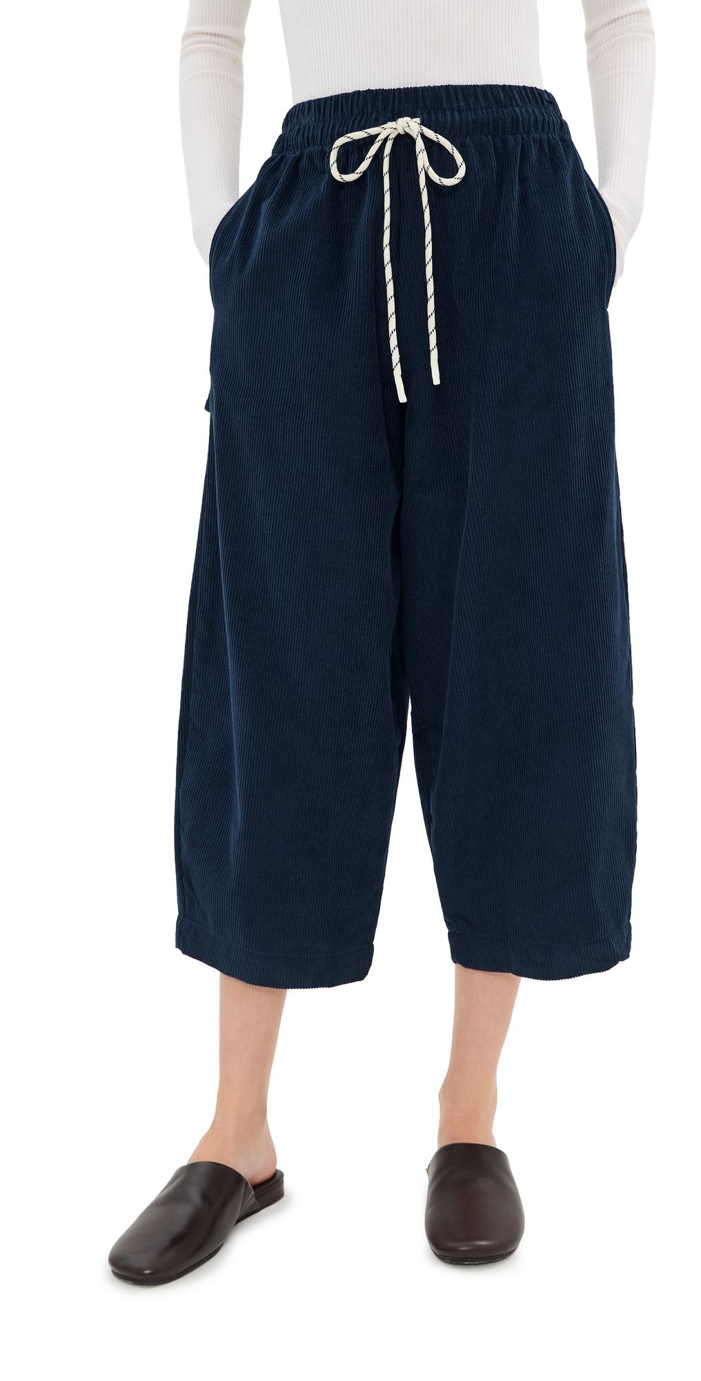 LE BOP Marcella Corduroy Barrel Pants Camel XS