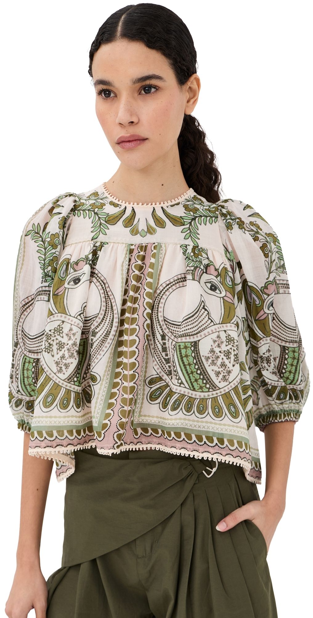 Lug Von Siga Serena Top Off White Multicolor 36