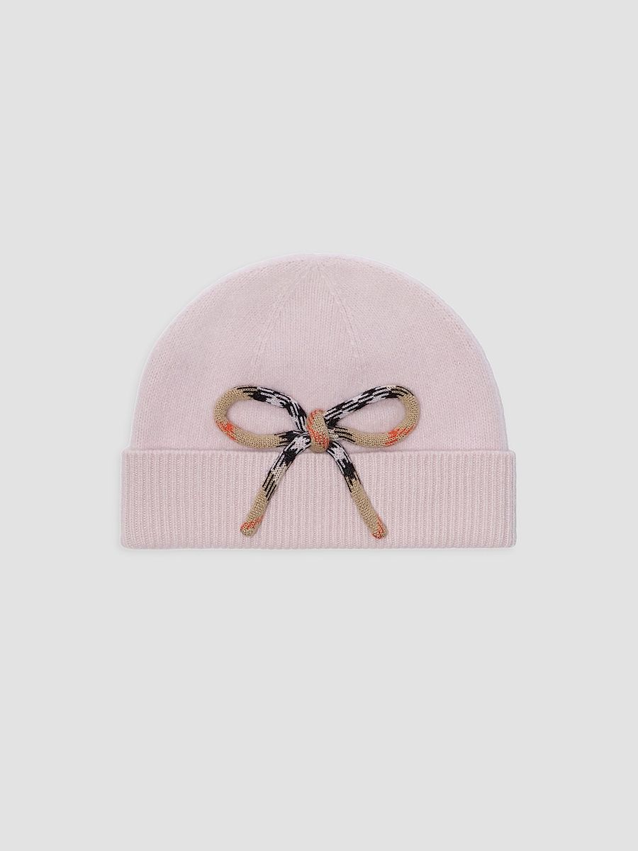 Little Girl's & Girl's Bonnie Bow Wool-Cashmere Beanie - Bouquet Pink - Size 8