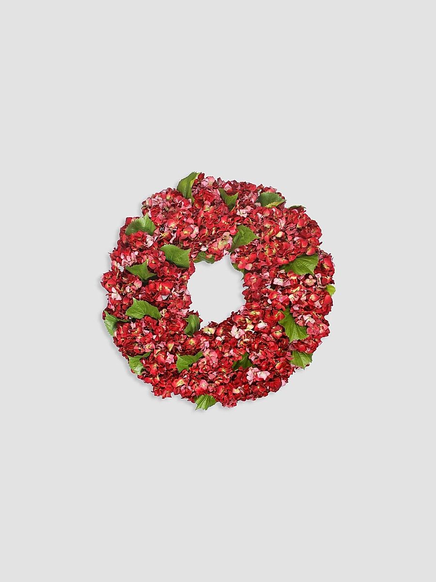 Everyday Imitation Red Hydrangea Wreath