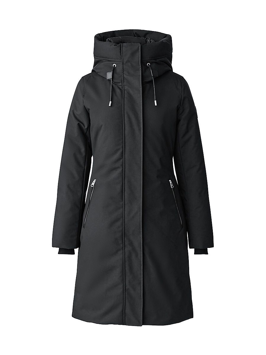 Women's Shiloh Hooded Down Coat - Black - Size XS