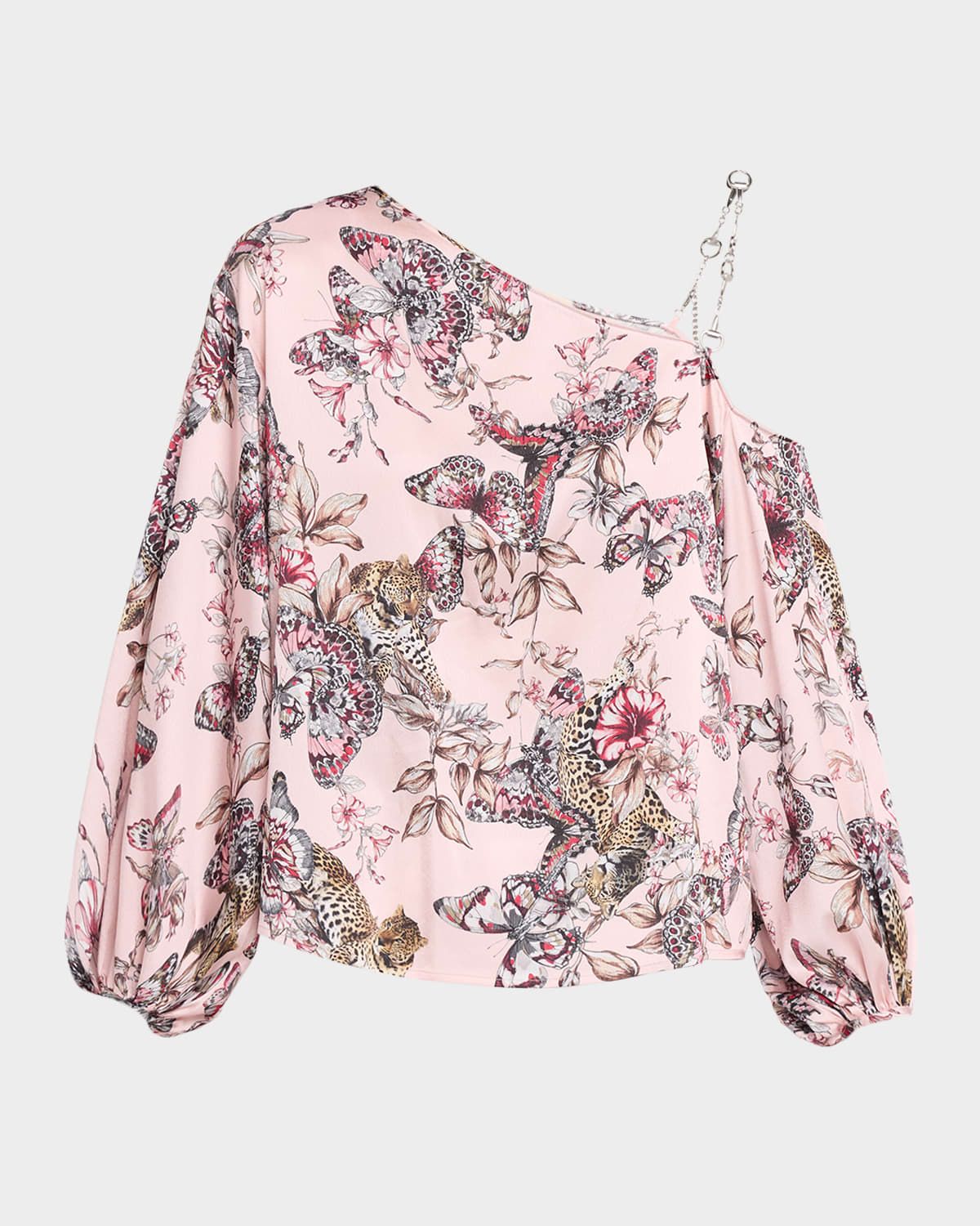 Asami Chain One-Shoulder Blouse