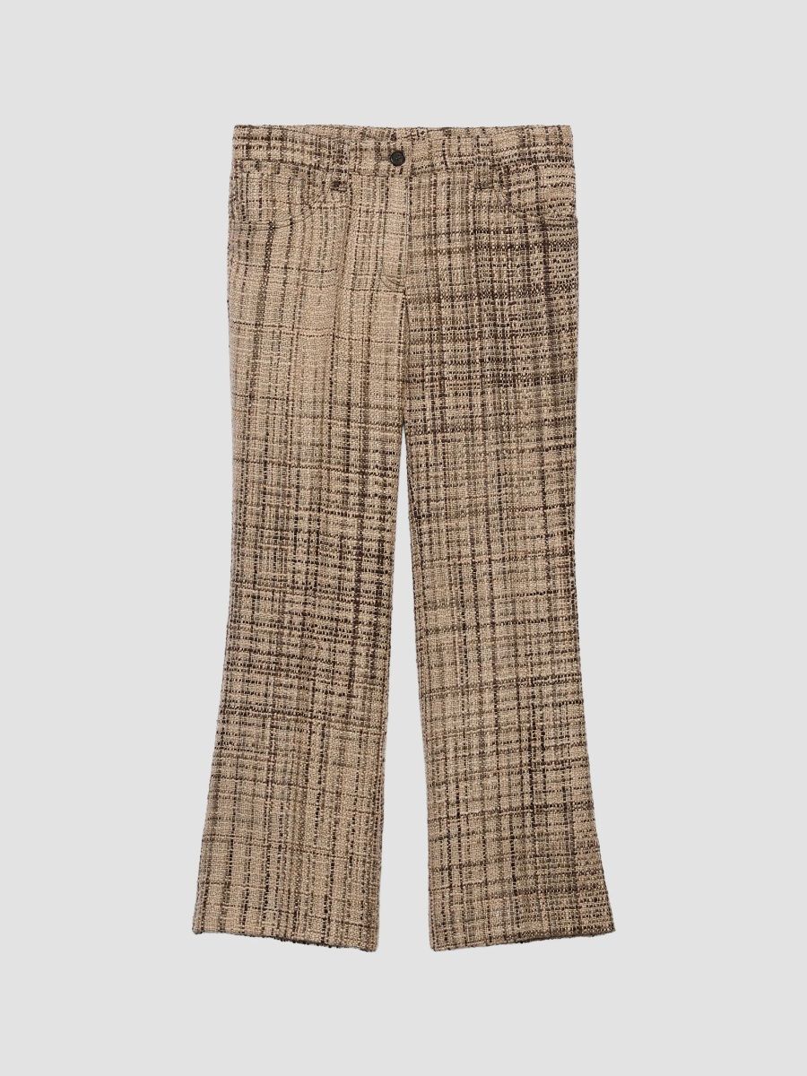 Prada Women's Tweed Pants - Multicolor - Size 8