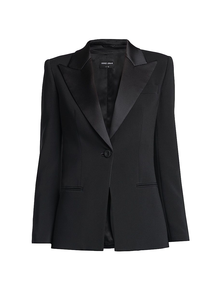 Women's Tuxedo Jacket - Printed - Size 6