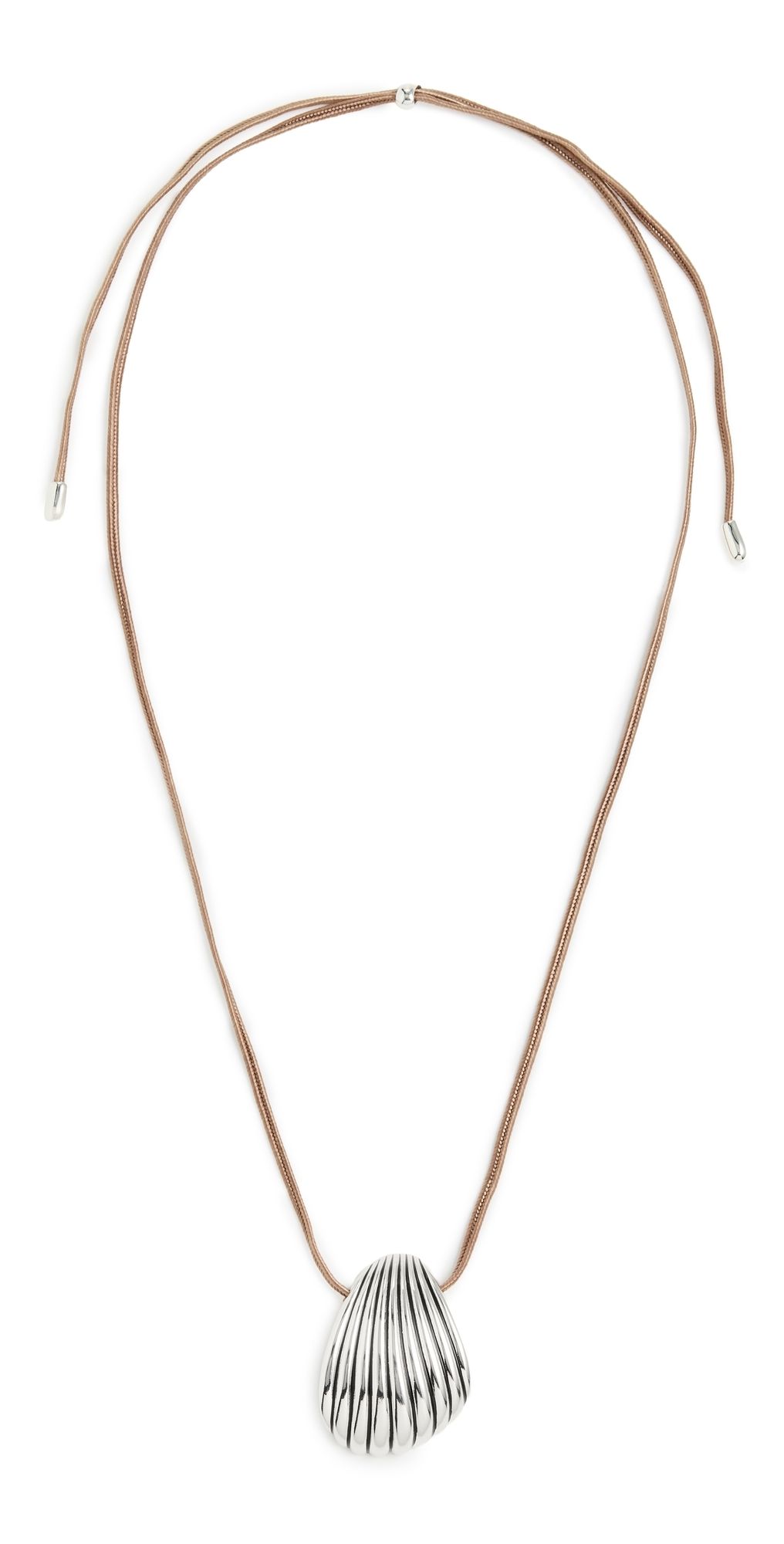 MAYAMAR Silver Shell Adjustable Necklace Silver One Size