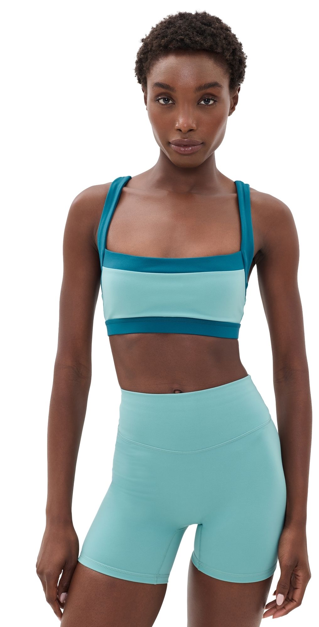 FORM Straight Neck Bra Mist/Deep Sea M