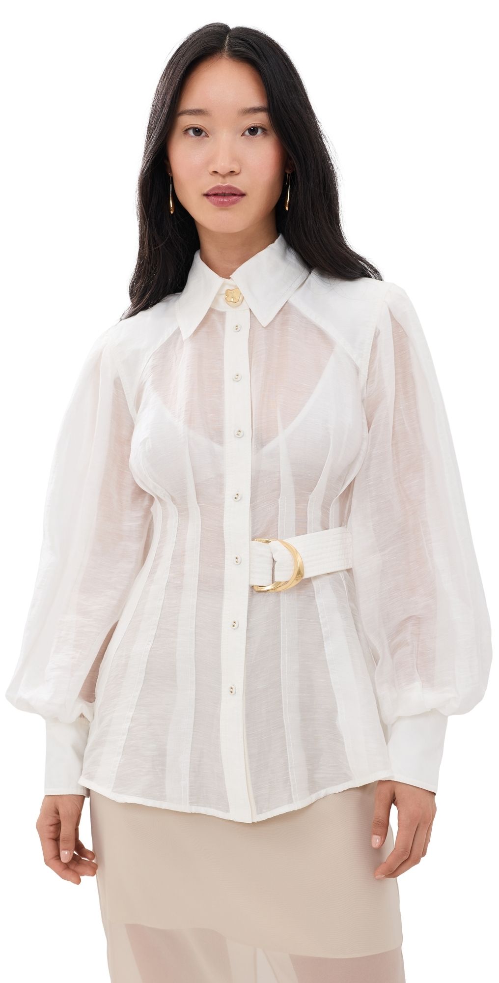 Aje Rosanna Shirt Ivory 12
