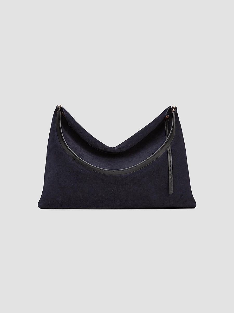 Wandler Women's Penelope Leather Tote Bag - Orion Suede Black