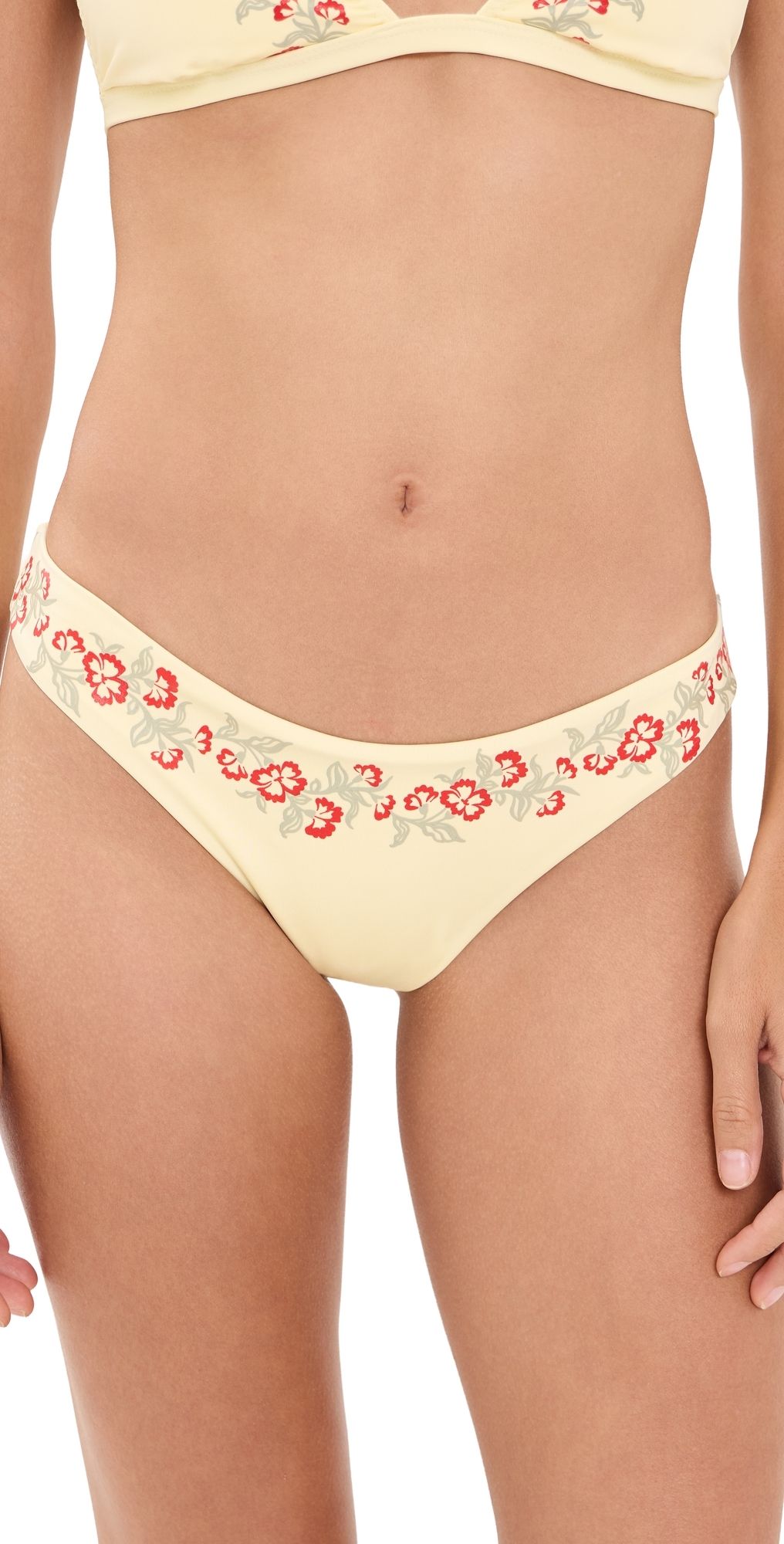Frankies Bikinis Marina Bottoms Hibiscus Beach M