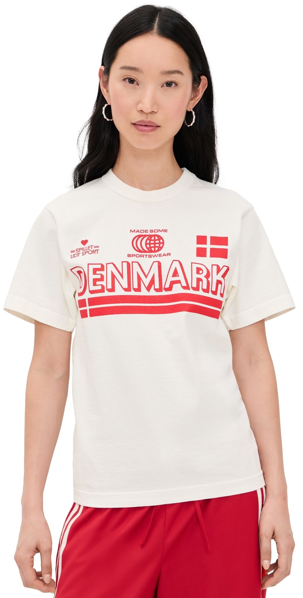 Made Some Sportswear Denmark Tee Red/Off White M