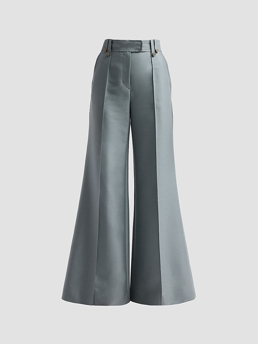 Women's Valiant Structured Flare Pants - Airforce - Size 10