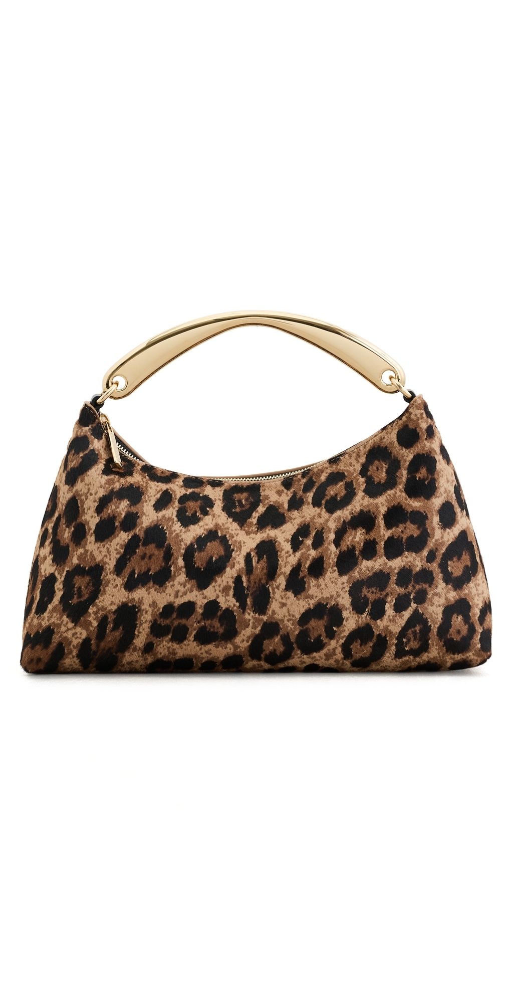 Mansur Gavriel Metal Handle Rhea Bag Leopard One Size