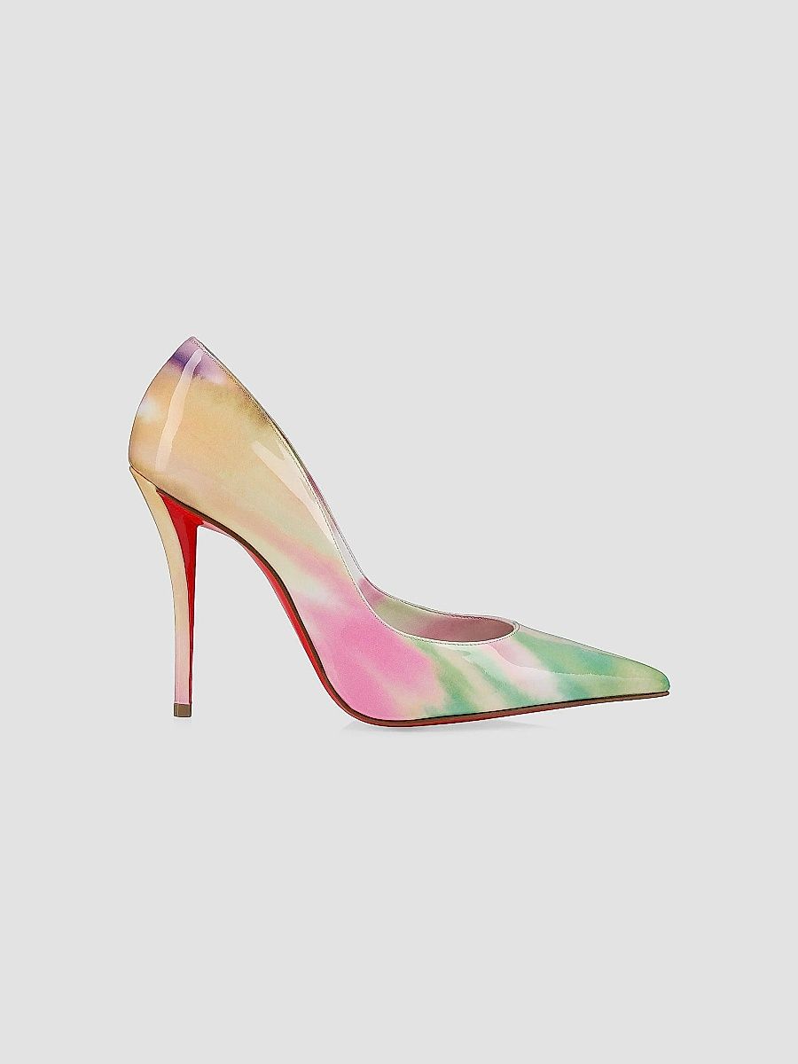 Christian Louboutin Women's Miss Z 100MM Patent Leather Pumps - Multicolor - Size 9.5
