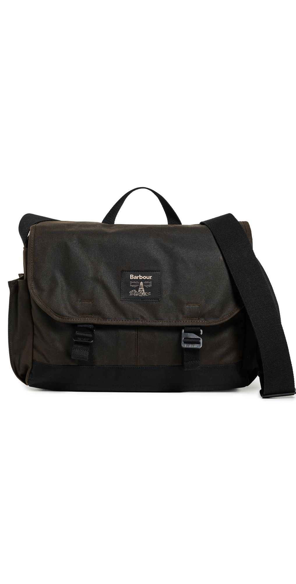 Barbour Field Wax Messenger Bag Olive One Size