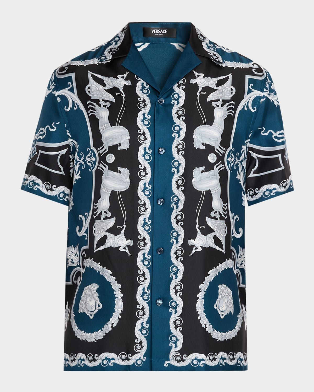Men & apos;s Silk Hall of Heroes Short-Sleeve Shirt