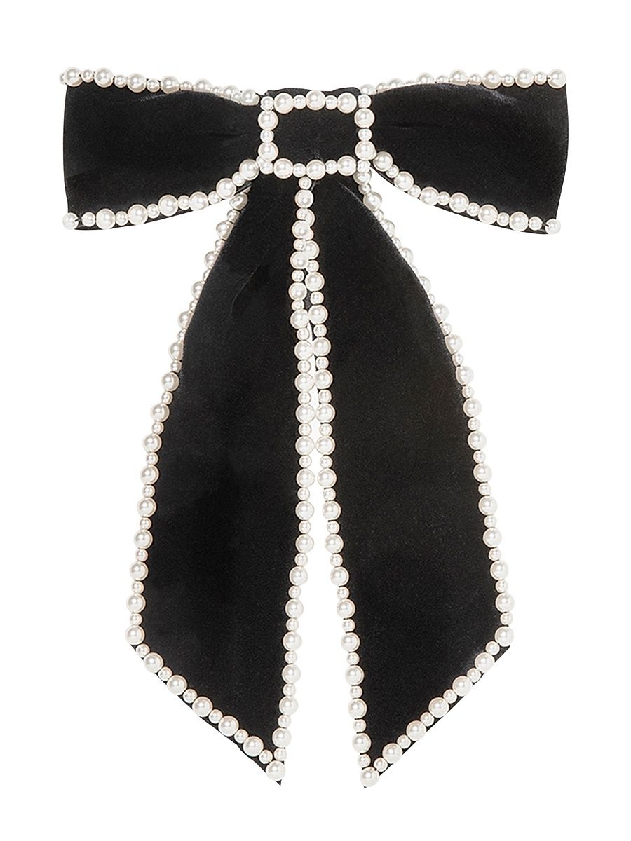 Women's Lennox Bow Barrette - Black