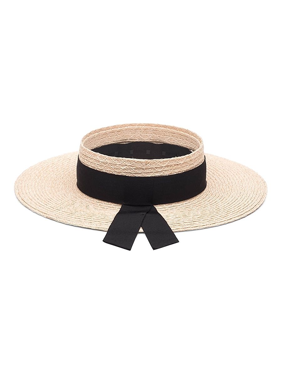 Women's Lettie Grosgrain Band Visor - Natural