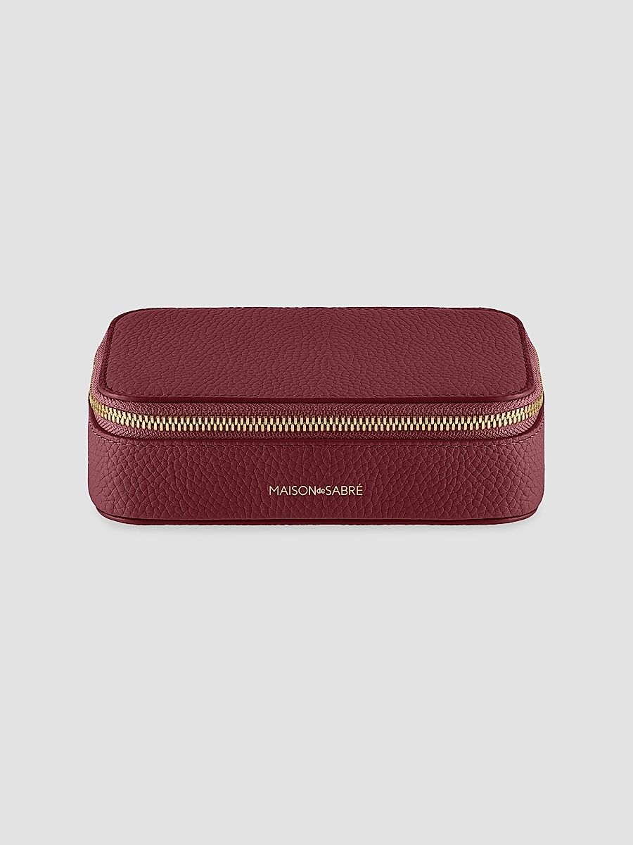 Leather Jewelry Case - Cashmere Clay