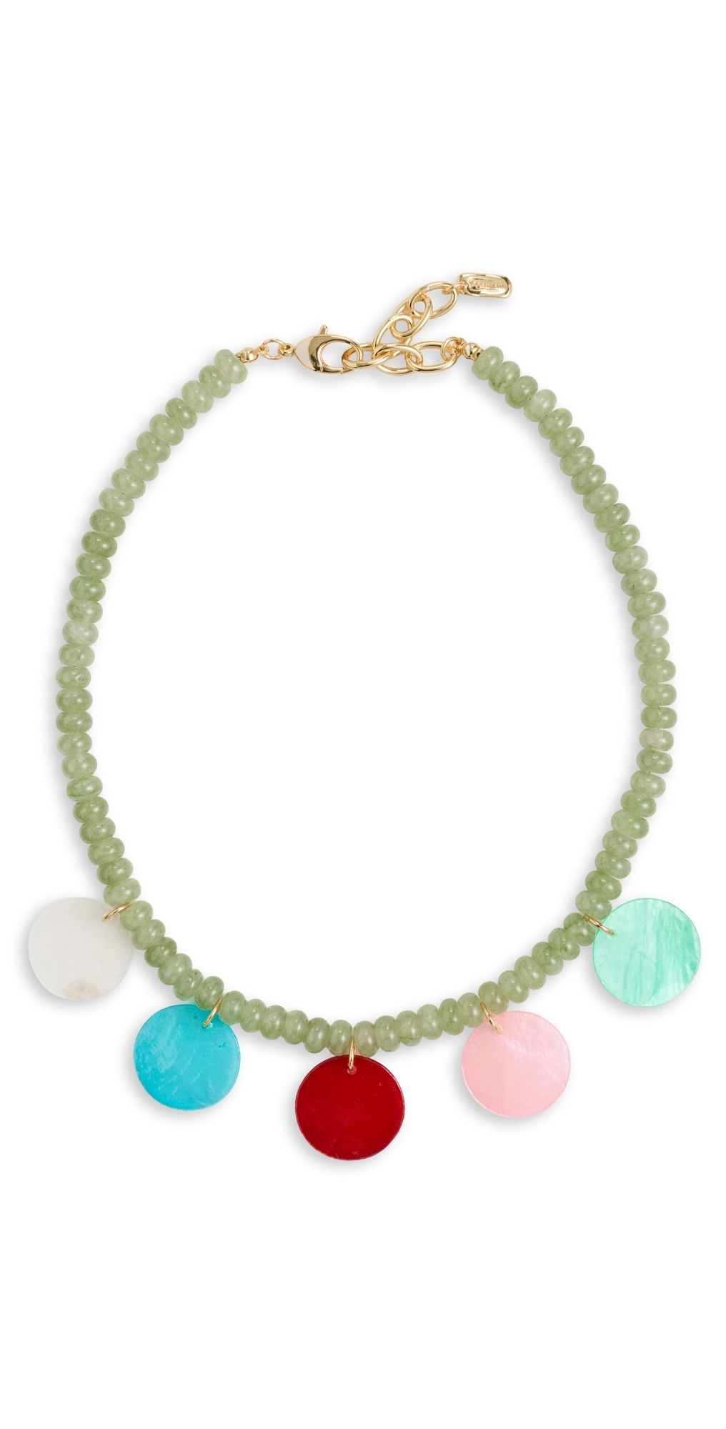 Logan Tay Pastel Disc Beaded Necklace Multi-Color One Size