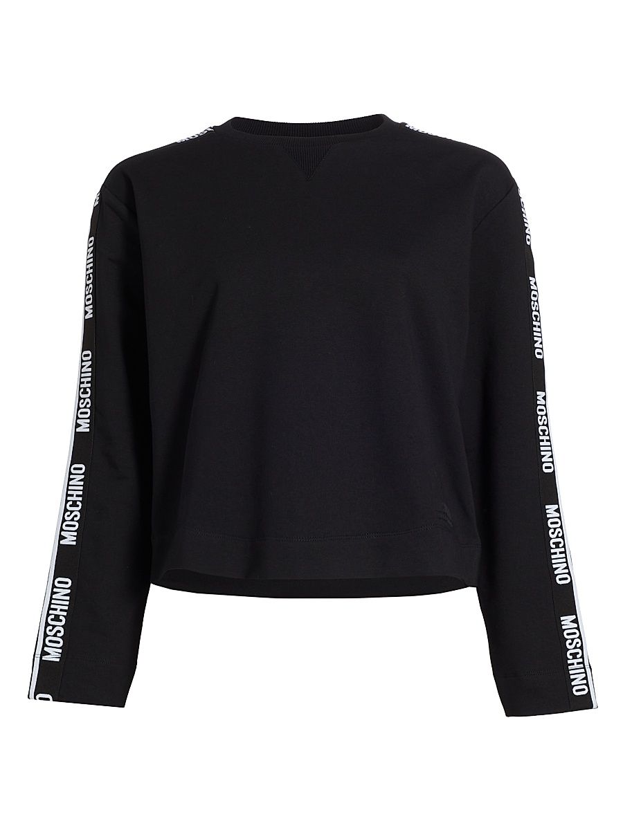 Women's Mos Under Donna-Velmar Crewneck Sweatshirt - Black - Size Medium