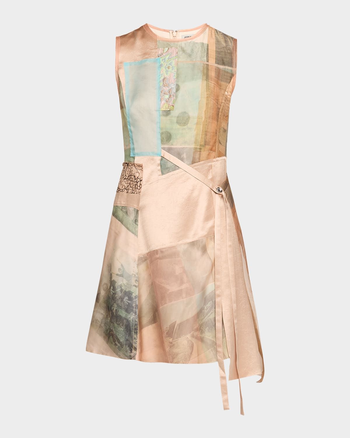 x Robert Rauschenberg Patchwork Mini Dress