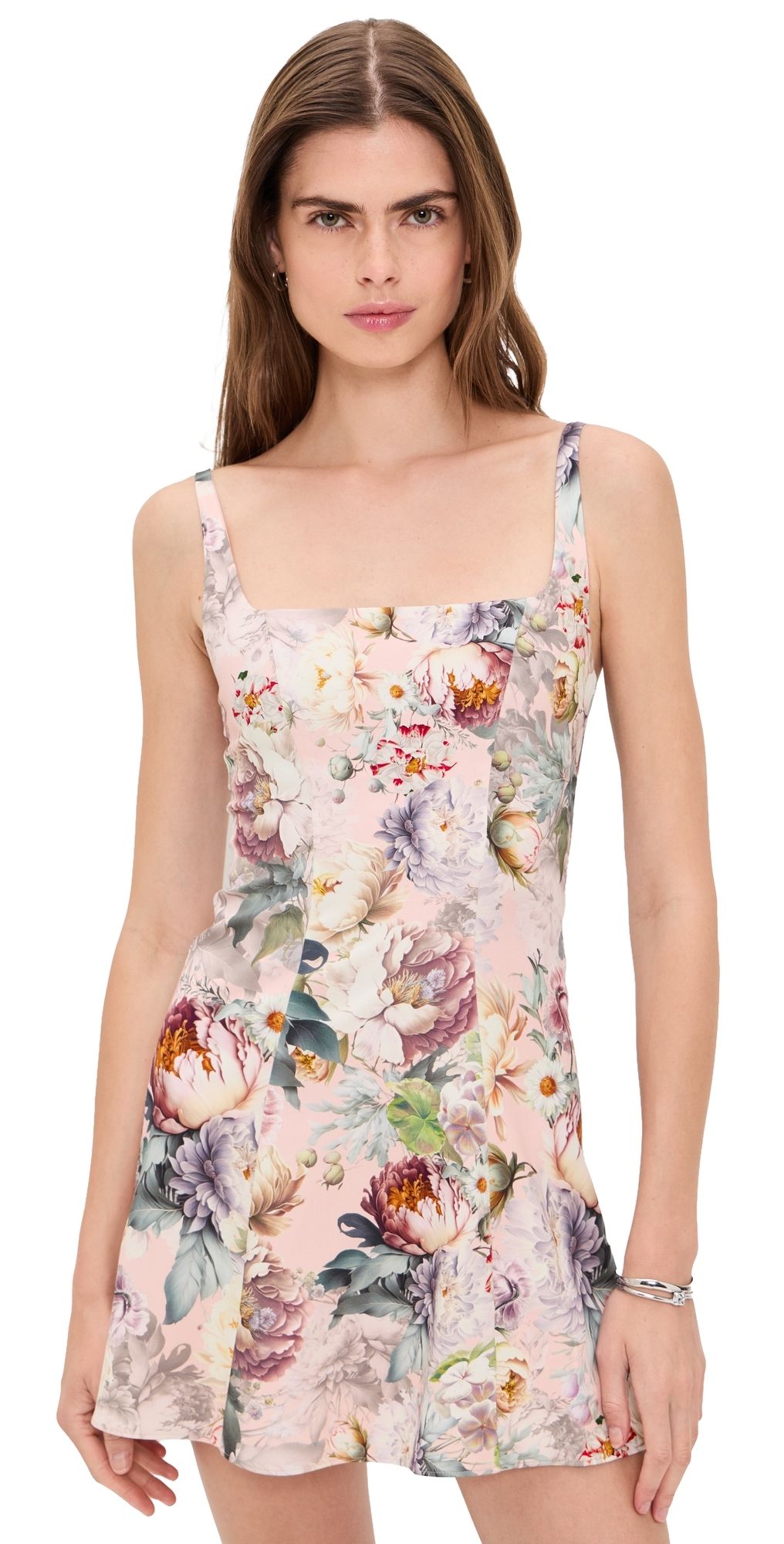 ALICE + OLIVIA Julia Mini Dress Sweet Peony 8