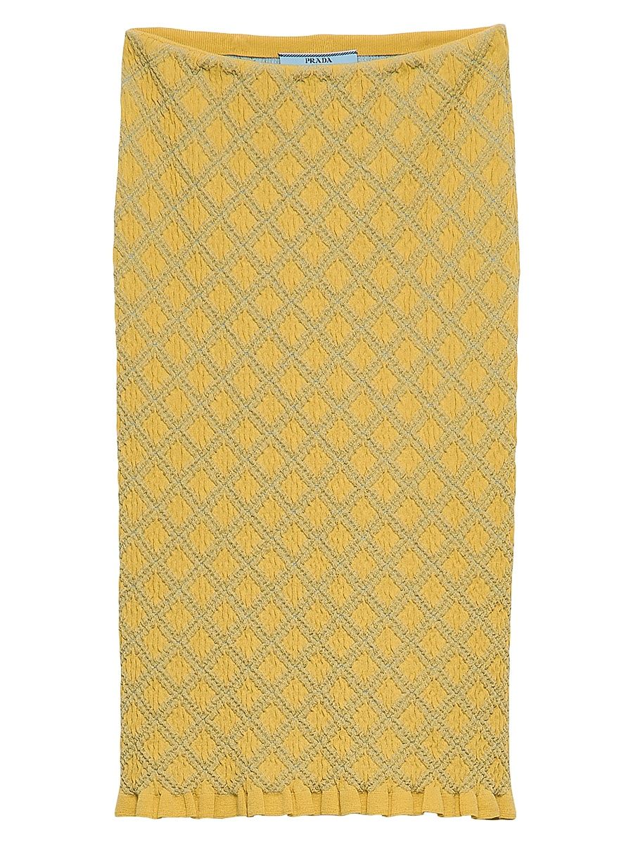 Women's Cotton Skirt - Yellow - Size 6