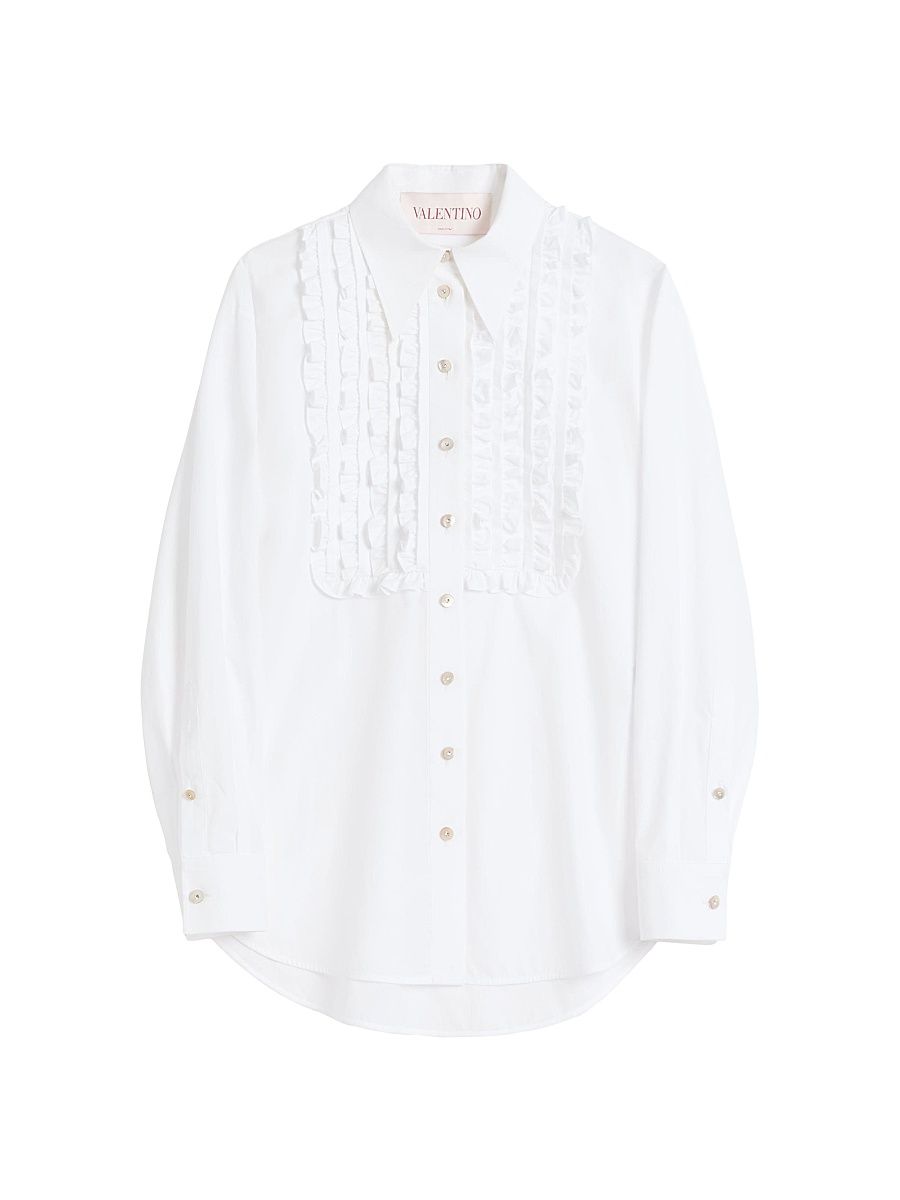 Women's Cotton Poplin Shirt - Optic White - Size 0