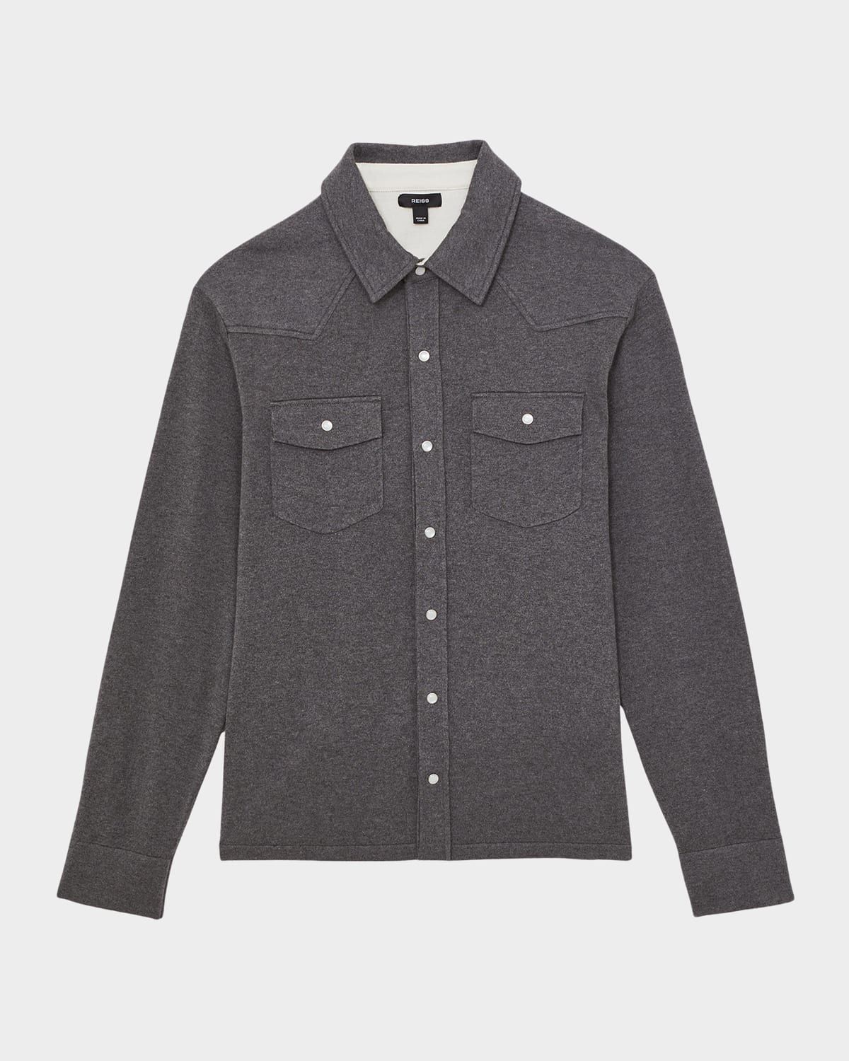Men & apos;s Ledger Cotton-Cashmere Western Knit Shirt