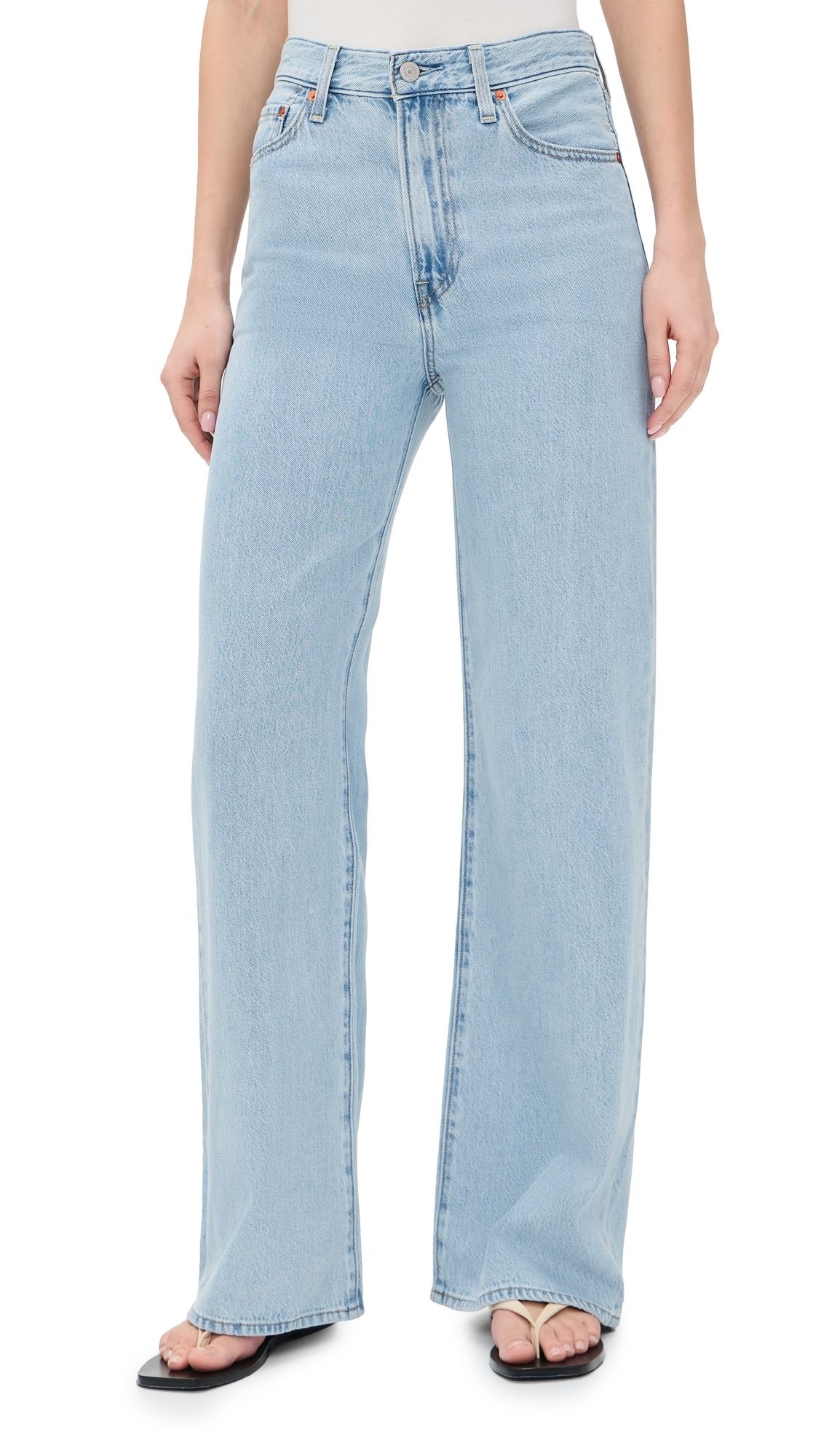 Levi's Ribcage Wide Leg Jeans Of Course Stone 30