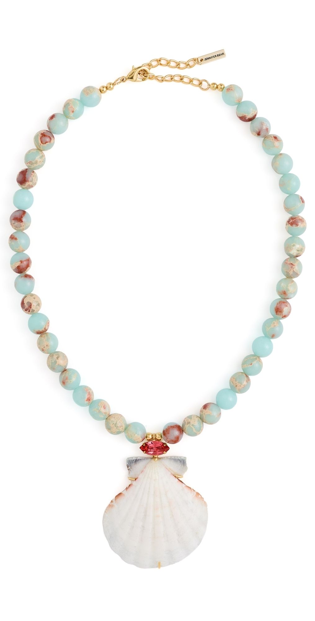 Jennifer Behr Adena Necklace Snake Agate One Size