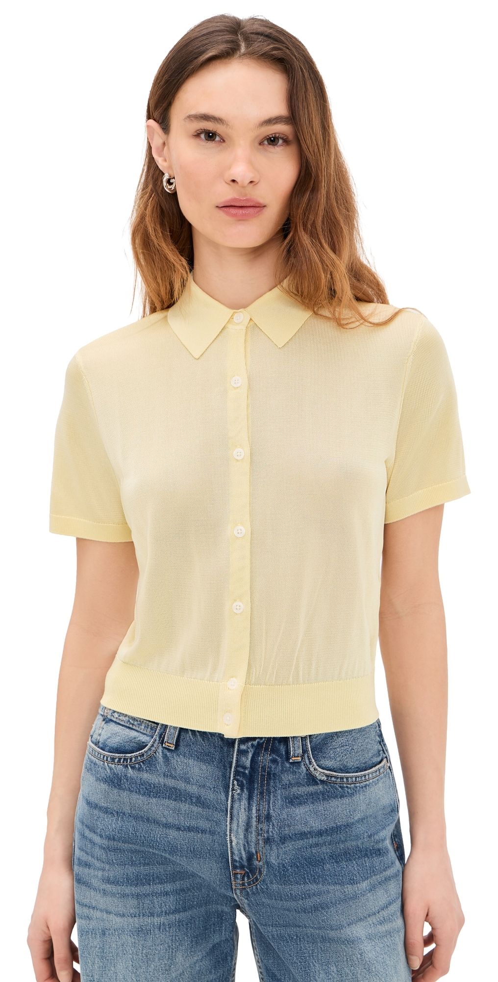 Pistola Lucca Cardigan Pale Yellow L