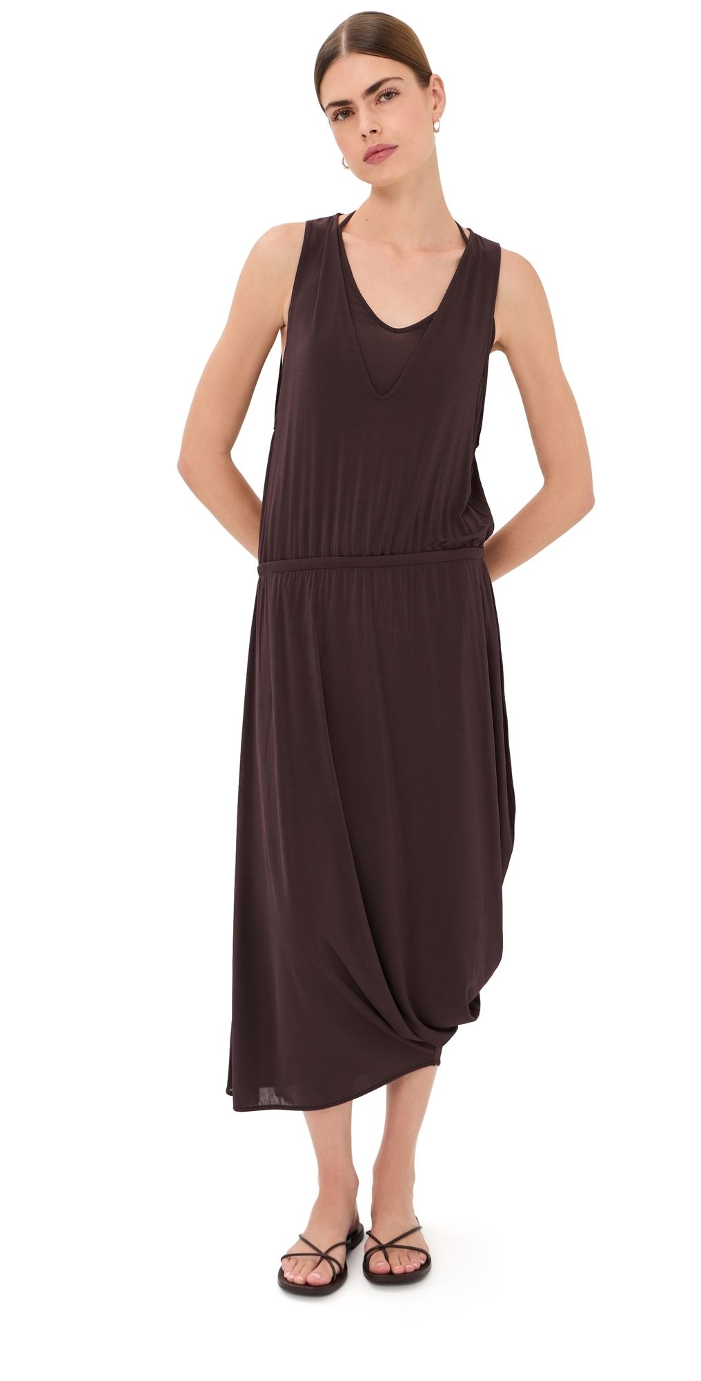 Lemaire Double Layer Drape Dress Fig L
