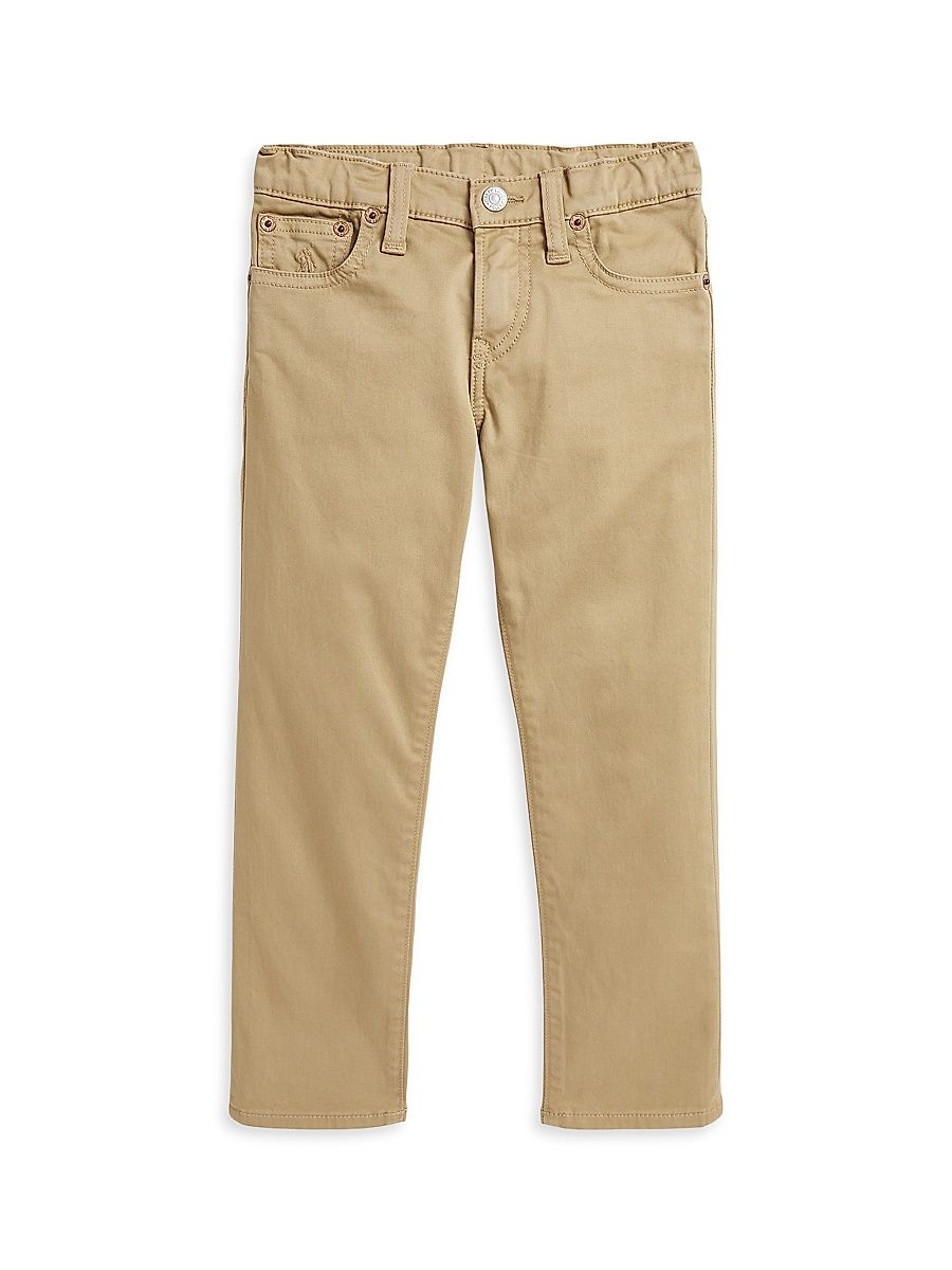 Little Boy's & Boy's Sateen Straight-Leg Pants - Desert Khaki - Size 8