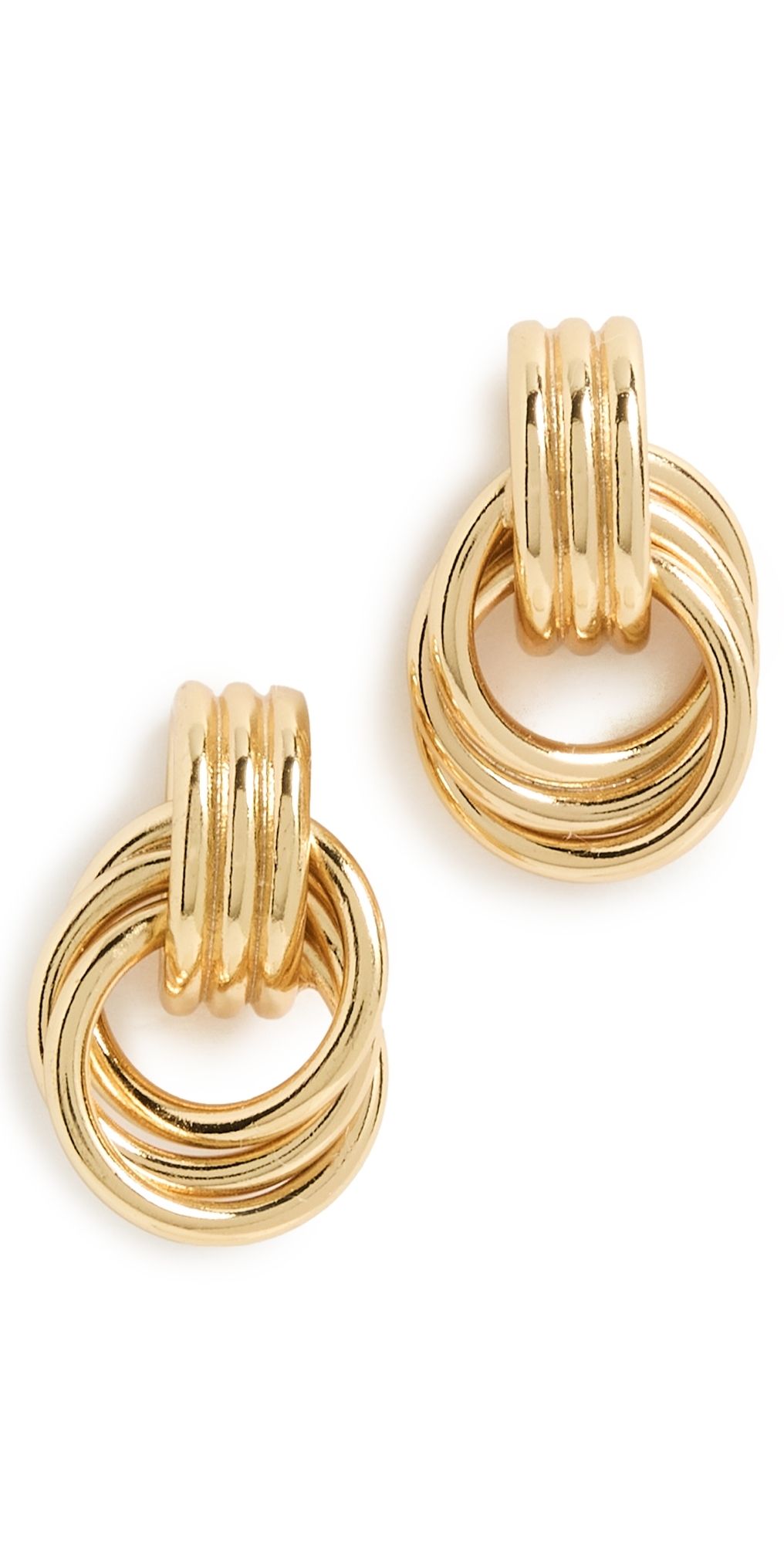 Anni Lu Triplet Earrings Gold One Size