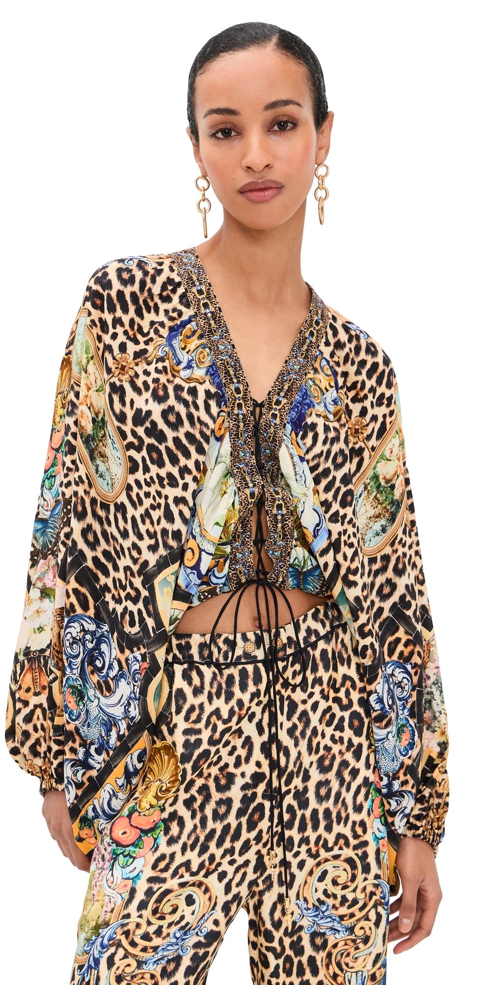 Camilla Blouson Sleeve Blouse Sevillian Style XL/XXL